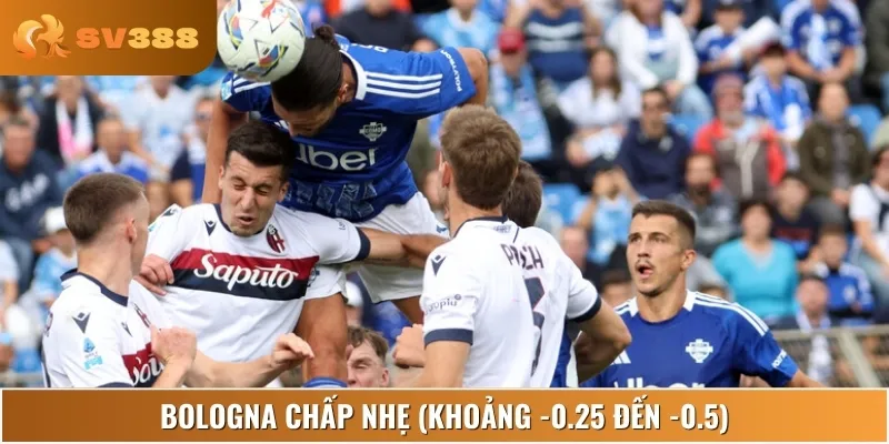 Nhà cái đánh giá Bologna nhỉnh hơn nhưng mức chấp vẫn khá thận trọng