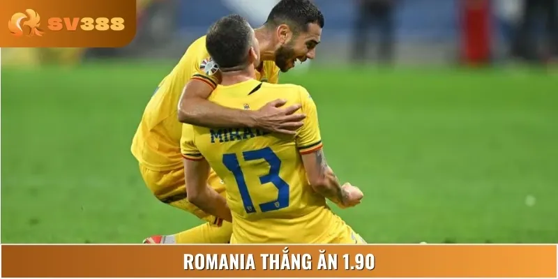 Tỷ lệ thắng hấp dẫn nếu Romania duy trì phong độ ổn định trên sân nhà
