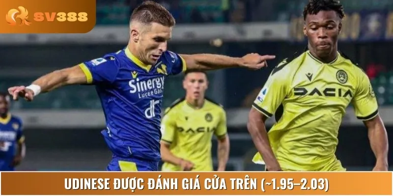 Udinese có lợi thế sân nhà, được nhà cái xếp cửa trên nhẹ